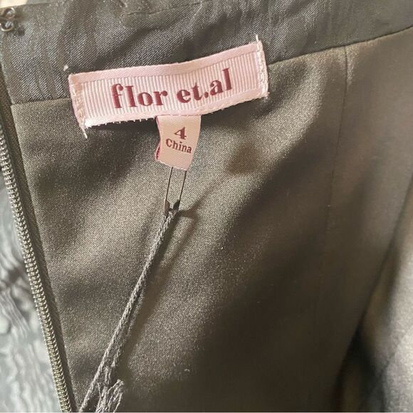 Flor Et Al Jumpsuit Off Shoulder Taffeta Polyester Formal Black Tie 4 NWT $695 - Picture 5 of 14